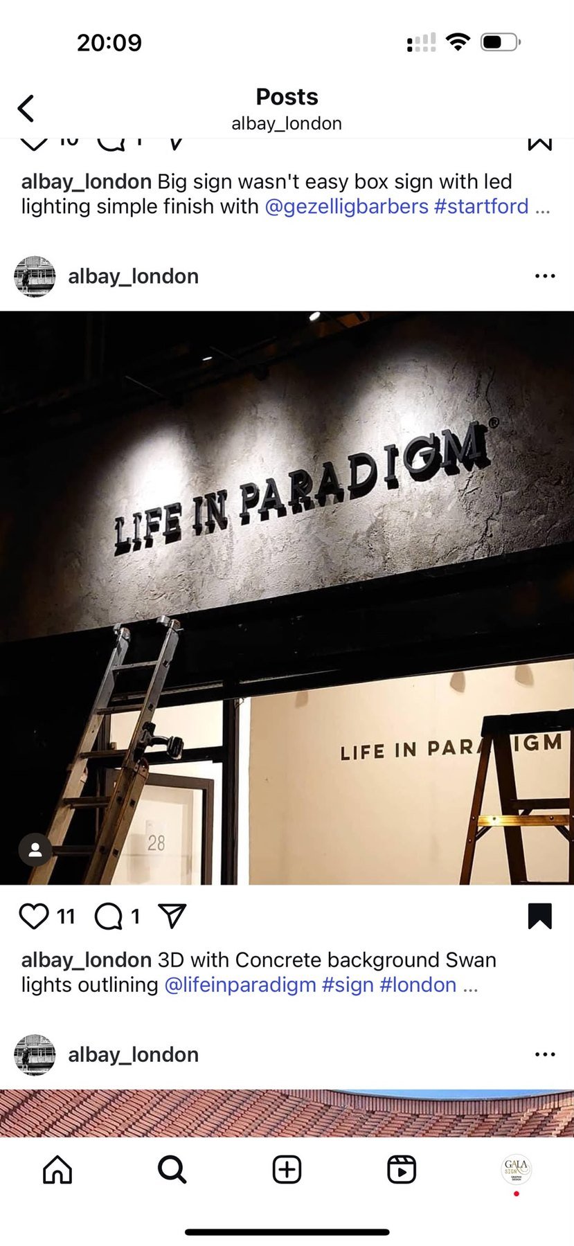 Shopfront & Fascia — GALA SIGN project